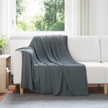 ARDEBO.de - Wohndecken 24 stk. Dunkelgrau 200 x 150 cm 10.41 kg Fleece