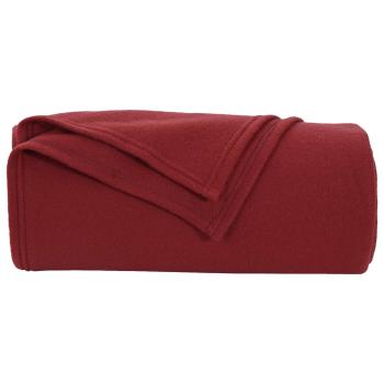 Wohndecken 24 stk. Bordeauxrot 170 x 130 cm 7.81 kg Fleece