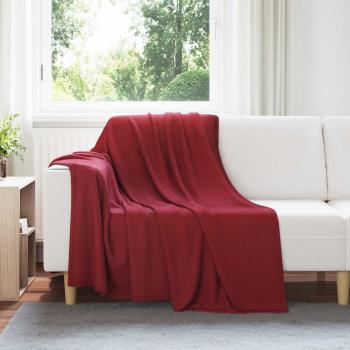 ARDEBO.de - Wohndecken 24 stk. Bordeauxrot 200 x 150 cm 10.08 kg Fleece