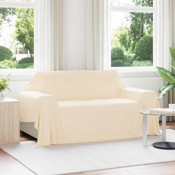 ARDEBO.de - Wohndecken 6 stk. Creme 280 x 210 cm 4.85 kg Fleece