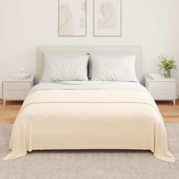 Wohndecken 6 stk. Creme 280 x 210 cm 4.85 kg Fleece