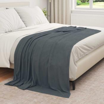 Wohndecken 6 stk. Dunkelgrau 210 x 140 cm 2.56 kg Fleece