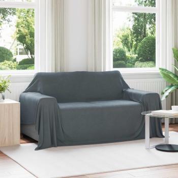 ARDEBO.de - Wohndecken 6 stk. Dunkelgrau 280 x 210 cm 4.88 kg Fleece