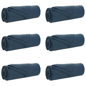 Wohndecken 6 stk. Marineblau 210 x 140 cm 2.44 kg Fleece