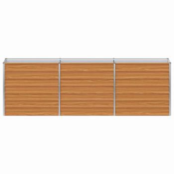 Hochbeet Hellbraun 240 x 40 x 77 cm Verzinkter Stahl