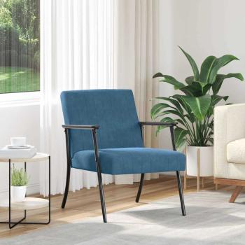 ARDEBO.de - Sessel Blau Samt