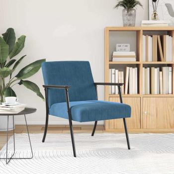 Sessel Blau Samt