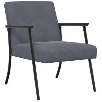 Sessel Dunkelgrau 59 x 75 x 78 cm Samt