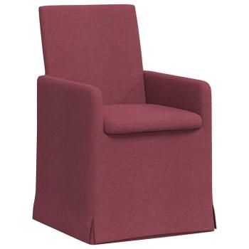 Esszimmerstühle 2 Stk. Stoff Weinrot 57 x 67 x 95 cm