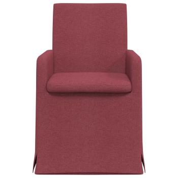 Esszimmerstühle 2 Stk. Stoff Weinrot 57 x 67 x 95 cm