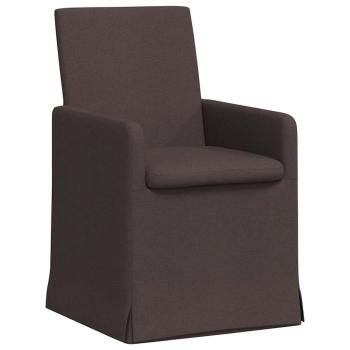 Esszimmerstühle 2 Stk. Stoff Dunkelbraun 57 x 67 x 95 cm