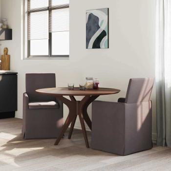 Esszimmerstühle 2 Stk. Stoff Dunkelbraun 57 x 67 x 95 cm