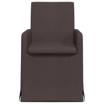 Esszimmerstühle 2 Stk. Stoff Dunkelbraun 57 x 67 x 95 cm