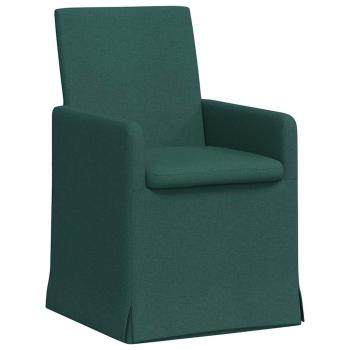 Esszimmerstühle 2 Stk. Stoff Dunkelgrün 57 x 67 x 95 cm