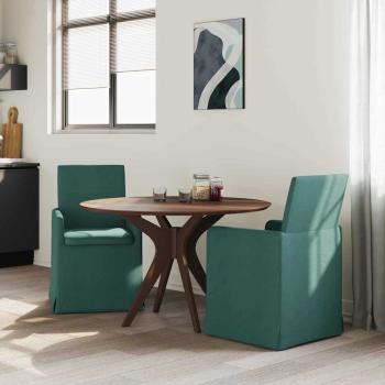 Esszimmerstühle 2 Stk. Stoff Dunkelgrün 57 x 67 x 95 cm