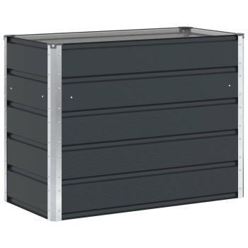 Pflanzkübel Anthrazit 100 x 50 x 75 cm Verzinkter Stahl