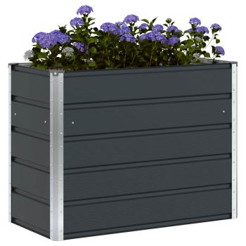 Pflanzkübel Anthrazit 100 x 50 x 75 cm Verzinkter Stahl