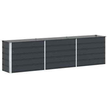Pflanzkübel Anthrazit 290 x 50 x 75 cm Verzinkter Stahl