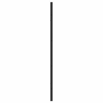 Bad-Duschschirm Schwarz 68 x 130 cm Gehärtetes Glas