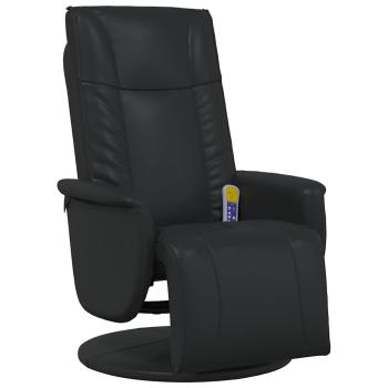 Schwenkbarer Massagesessel Schwarz 71 x 90 x 105 cm Kunstleder