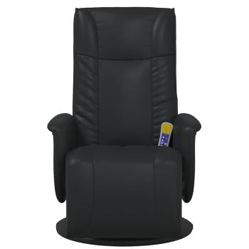 Schwenkbarer Massagesessel Schwarz 71 x 90 x 105 cm Kunstleder
