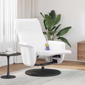 ARDEBO.de - Massage Relaxsessel Weiß 71 x 90 x 105 cm Kunstleder