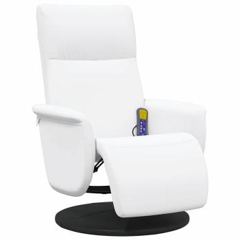 Massage Relaxsessel Weiß 71 x 90 x 105 cm Kunstleder