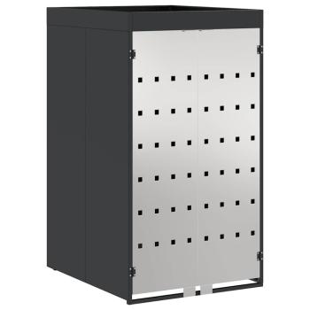 Mülltonnenbox mit Pflanzerdach für 240L Tonne Edelstahl