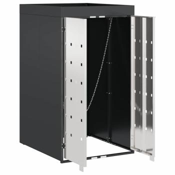 Mülltonnenbox mit Pflanzerdach für 240L Tonne Edelstahl