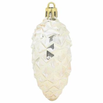 Weihnachts-Tannenzapfen Ball 40 stk. Champagner 4 x 9 cm