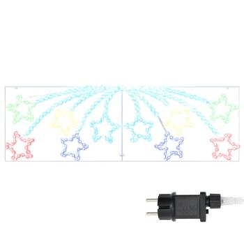 Weihnachtsstern 432 LEDs Mehrfarbig 182 x 58 cm PVC