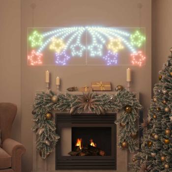 Weihnachtsstern 432 LEDs Mehrfarbig 182 x 58 cm PVC