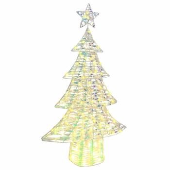 Weihnachtsbaum 160 LEDs Warmweiß 150 cm PET