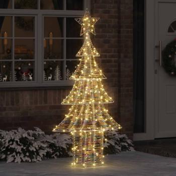 ARDEBO.de - Weihnachtsbaum 240 LEDs Warmweiß 181 cm PET