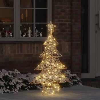 ARDEBO.de - Weihnachtsbaum 120 LEDs Warmweiß 120,5 cm PET
