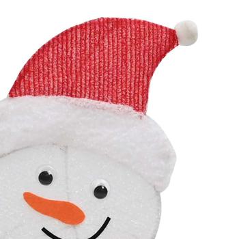 Beleuchtete Schneemann Familie 3 Stk. Warmes Weiß 56 x 80 cm