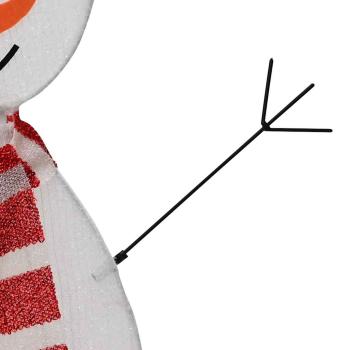 Beleuchtete Schneemann Familie 3 Stk. Warmes Weiß 56 x 80 cm