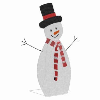 Beleuchtete Schneemann Familie 3 Stk. Warmes Weiß 56 x 80 cm