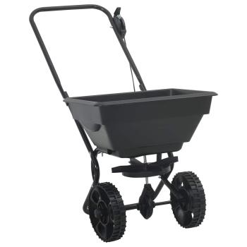 Streuer Schwarz 82 x 46 x 75 cm PVC und Stahl