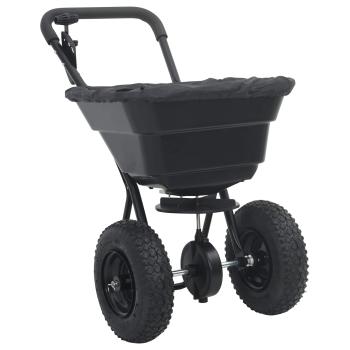 Streuer Schwarz 53 x 81,5 x 78 cm PVC und Stahl