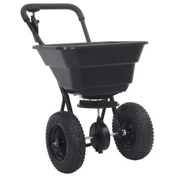 Streuer Schwarz 53 x 81,5 x 78 cm PVC und Stahl