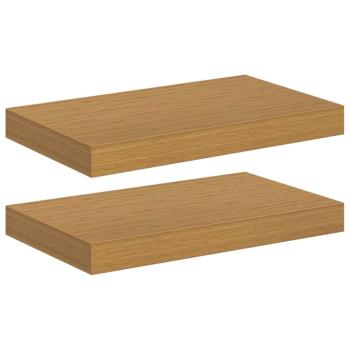 Wandregal 2 stk. Beige 40 x 23,5 x 3,8 cm Holzwerkstoff