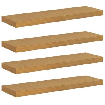 Wandregal 4 stk. Beige 80 x 23,5 x 3,8 cm Holzwerkstoff