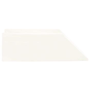 Beinkissen Uni Weiß 68 x 25 x 21,5 cm PU-Schaum