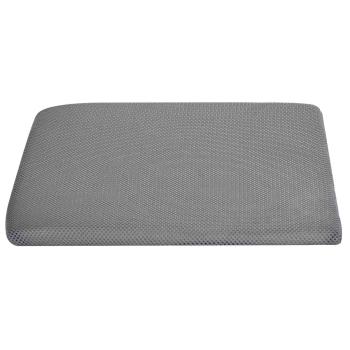 Sitzkissen Grau 39 x 38 x 8,5 cm PU-Schaum