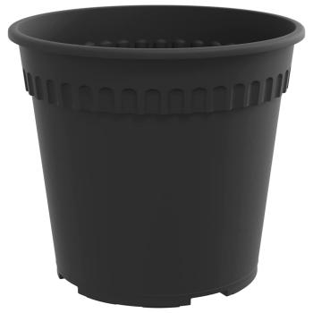 Runder Blumentopf 6 stk. Schwarz Ø 19 x 16,5 cm Kunststoff