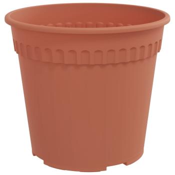 Runder Blumentopf 24 stk. Ziegelrot Ø 19 x 16 cm Kunststoff