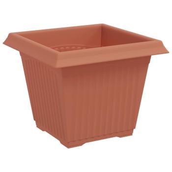 Quadratischer Blumentopf 6 Stk. Ziegelrot 20 x 20 x 16 cm