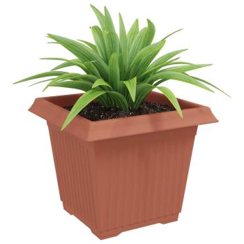 Quadratischer Blumentopf 6 stk. Ziegelrot 28,5 x 28,5 x 22 cm