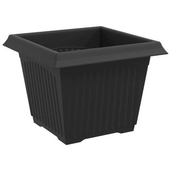 Quadratischer Blumentopf 6 stk. Schwarz 23 x 23 x 17,5 cm